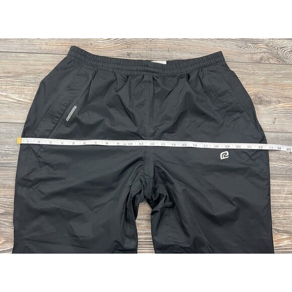 Road Runner Pro Velocity Wind Pants Mens L Running Black Zip Leg Water Resist - Picture 13 of 16